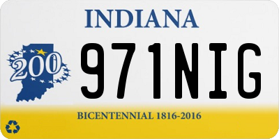 IN license plate 971NIG