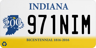 IN license plate 971NIM