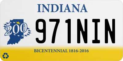 IN license plate 971NIN
