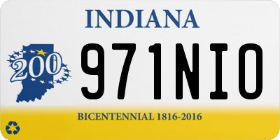 IN license plate 971NIO