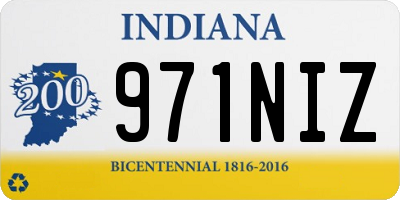 IN license plate 971NIZ