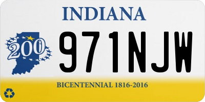 IN license plate 971NJW