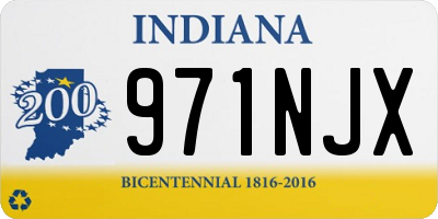 IN license plate 971NJX