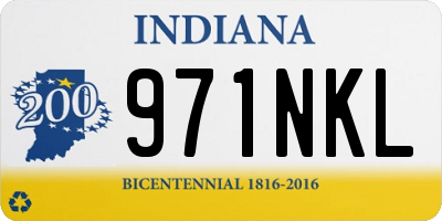 IN license plate 971NKL