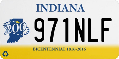 IN license plate 971NLF