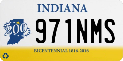IN license plate 971NMS