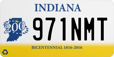 IN license plate 971NMT
