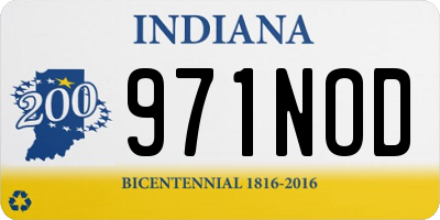 IN license plate 971NOD