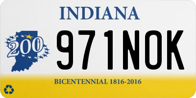 IN license plate 971NOK