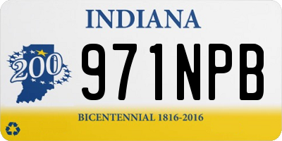 IN license plate 971NPB