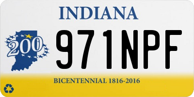 IN license plate 971NPF
