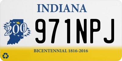 IN license plate 971NPJ