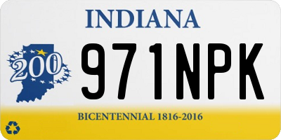 IN license plate 971NPK