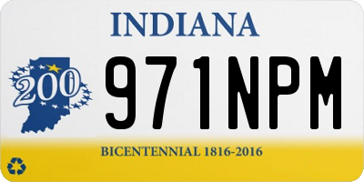 IN license plate 971NPM
