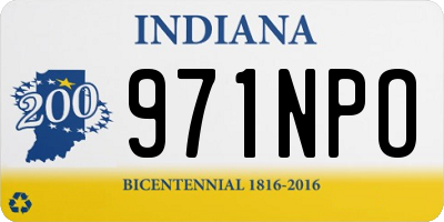 IN license plate 971NPO