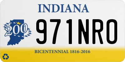 IN license plate 971NRO
