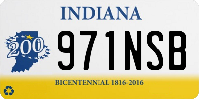 IN license plate 971NSB