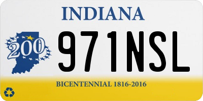 IN license plate 971NSL