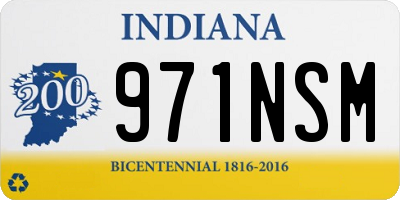 IN license plate 971NSM
