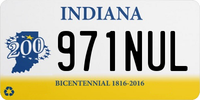 IN license plate 971NUL