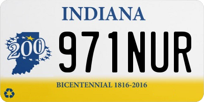 IN license plate 971NUR