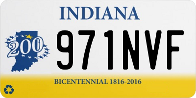 IN license plate 971NVF