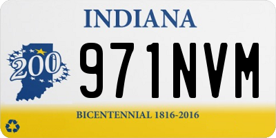 IN license plate 971NVM