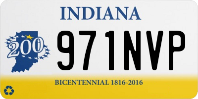 IN license plate 971NVP