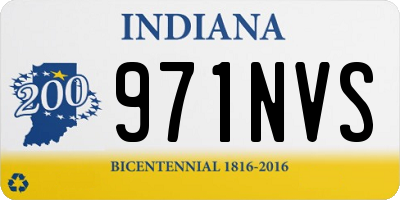 IN license plate 971NVS