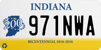 IN license plate 971NWA