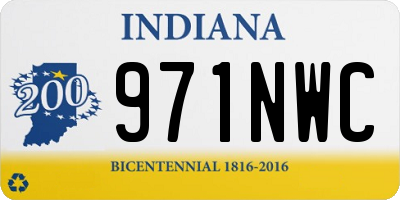 IN license plate 971NWC