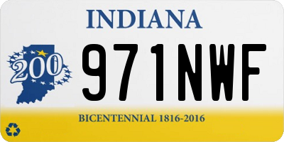 IN license plate 971NWF