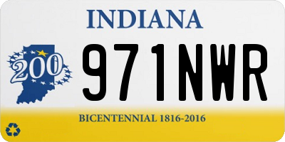 IN license plate 971NWR