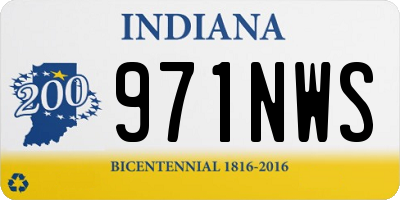 IN license plate 971NWS
