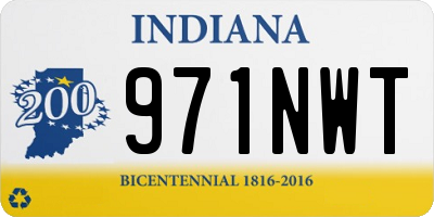 IN license plate 971NWT