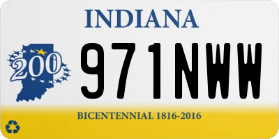 IN license plate 971NWW