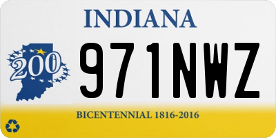 IN license plate 971NWZ