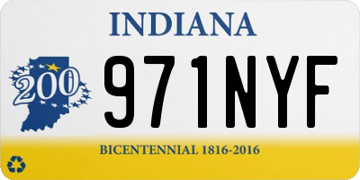 IN license plate 971NYF