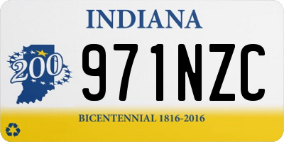 IN license plate 971NZC