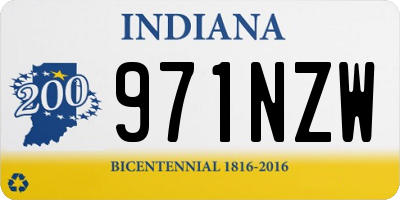 IN license plate 971NZW