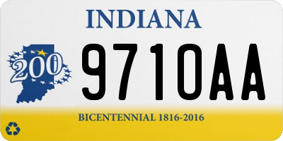 IN license plate 971OAA