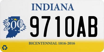 IN license plate 971OAB