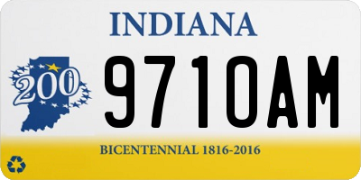 IN license plate 971OAM