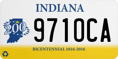 IN license plate 971OCA