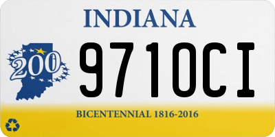 IN license plate 971OCI