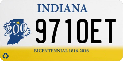 IN license plate 971OET