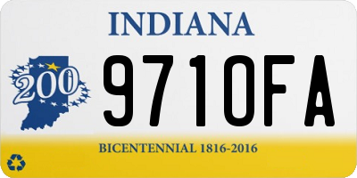 IN license plate 971OFA