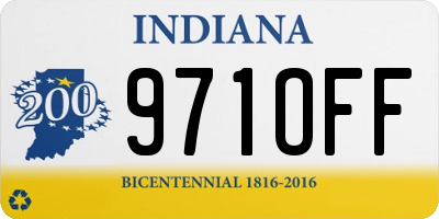 IN license plate 971OFF