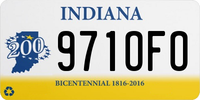 IN license plate 971OFO