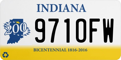 IN license plate 971OFW